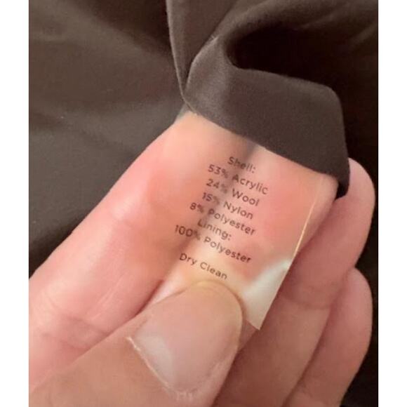 Talbots Collection 8P Tweed Sleeveless Shift Dress Brown Wool Blend Career - Picture 6 of 6